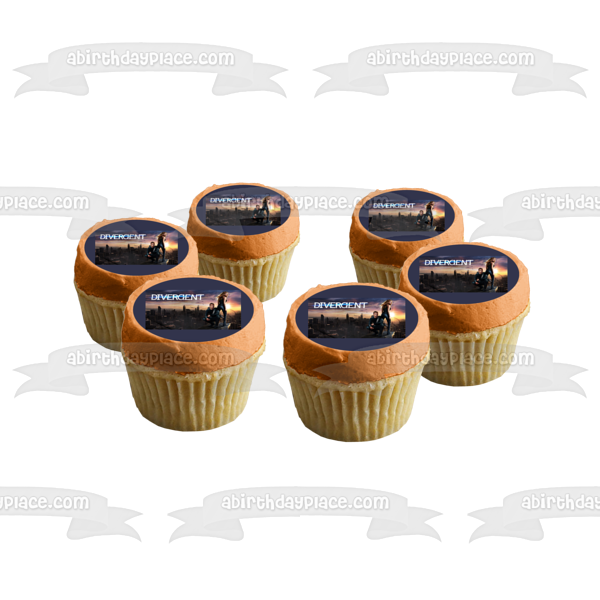 Divergent Quarter Tris Prior and Tobias Eaton Edible Cake Topper Image ABPID05442