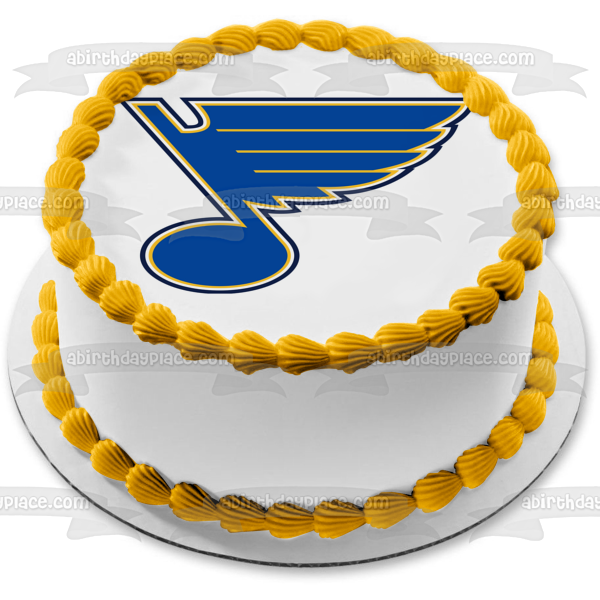 St. Louis Blues Logo NHL Edible Cake Topper Image ABPID05582