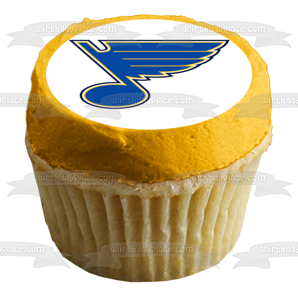 St. Louis Blues Logo NHL Edible Cake Topper Image ABPID05582