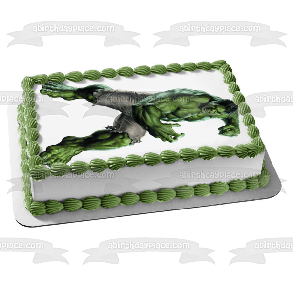 The Incredible Hulk Transforming Edible Cake Topper Image ABPID05463