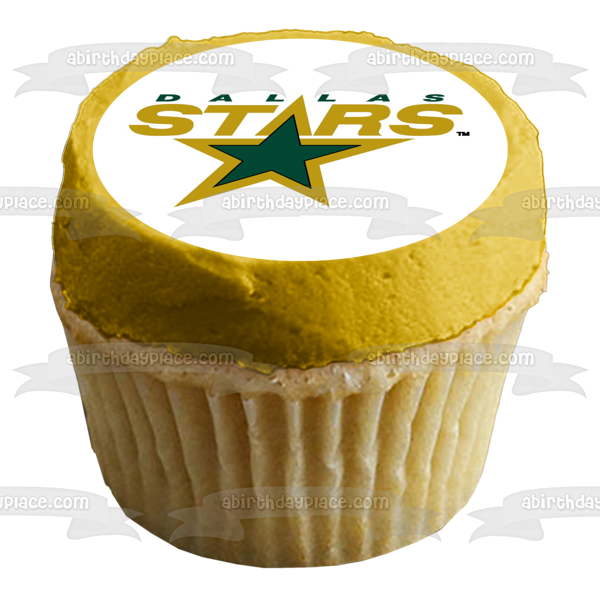 Dallas Stars Logo NHL Edible Cake Topper Image ABPID05646
