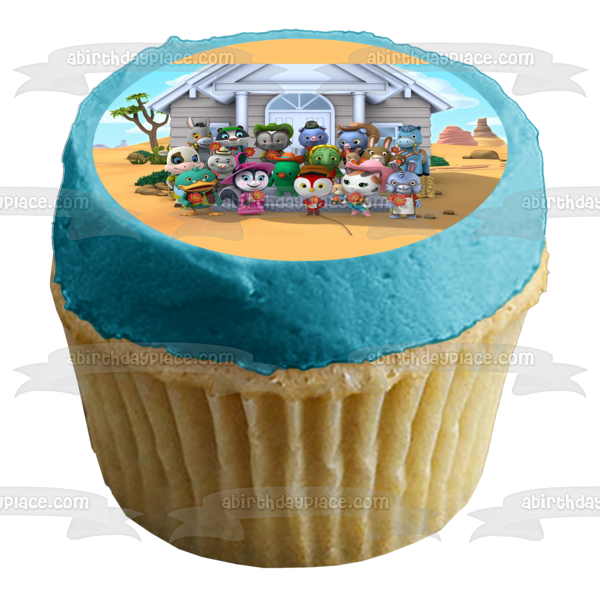 Sheriff Callie's Wild West Toby Deputy Peck and Pricilla Skunk Edible Cake Topper Image ABPID05735