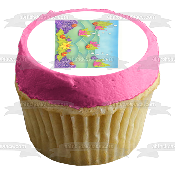 The Little Mermaid Background Edible Cake Topper Image ABPID05685