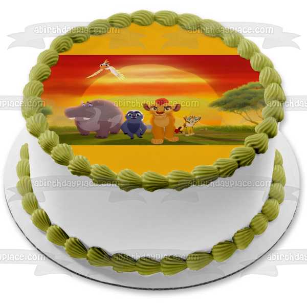 Lion Guard 3 Kion Bunga Fuli Ono and Beshte Edible Cake Topper Image ABPID05741