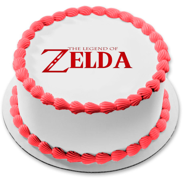 The Legends of Zelda Logo Edible Cake Topper Image ABPID05805