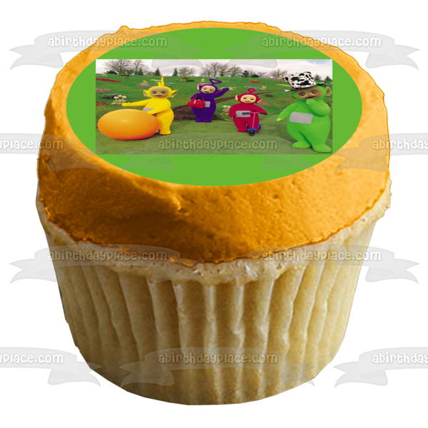 Teletubbies Tinky-Winky Laa-Laa Dipsy and Po Edible Cake Topper Image ABPID05819