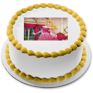 Aurora Sleeping Beauty Edible Cake Topper Image ABPID05772
