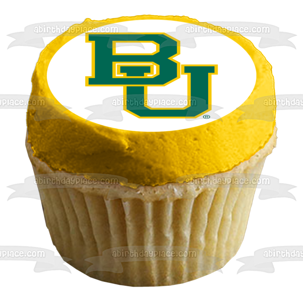 Baylor University Bears Logo Edible Cake Topper Image ABPID05793