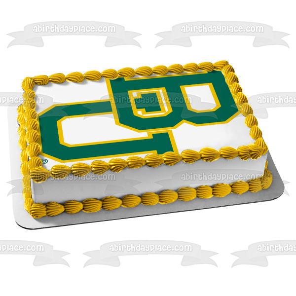 Baylor University Bears Logo Edible Cake Topper Image ABPID05793