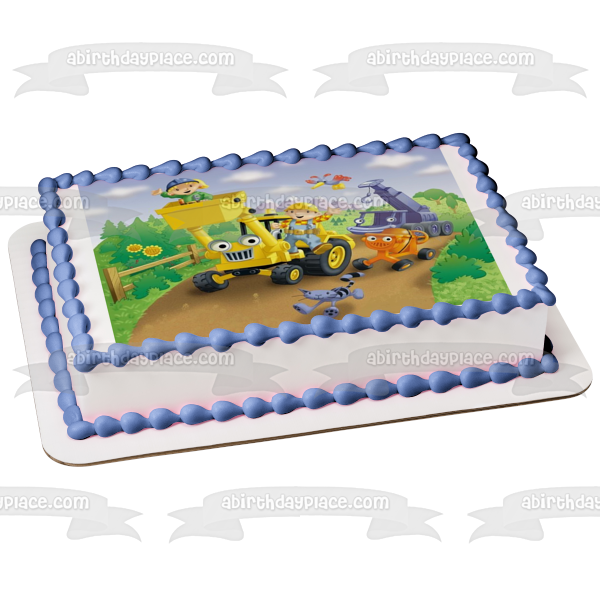 Bob the Builder Scoop Lofty and Dizzy Edible Cake Topper Image ABPID05874