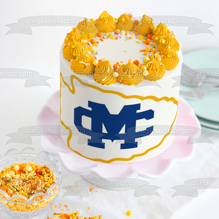 Mississippi College Athletics Logo Fish Edible Cake Topper Image ABPID06016