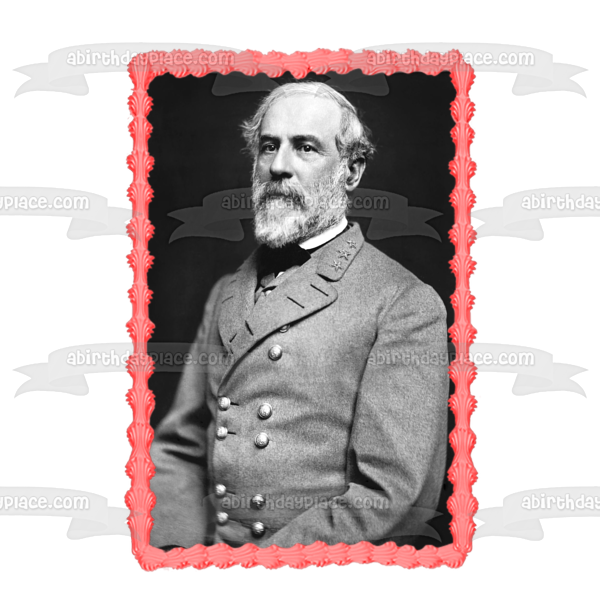 Robert E. Lee's Birthday Edible Cake Topper Image ABPID55205