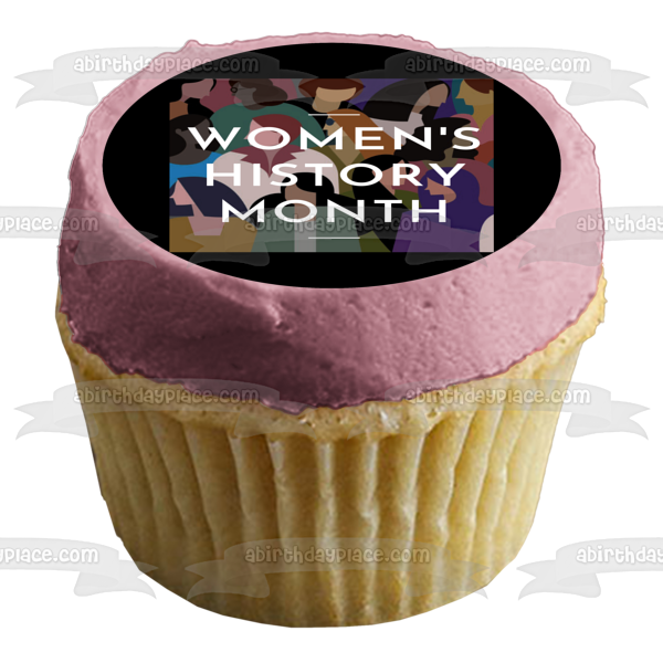 Women's History Month Silhouettes of Women Edible Cake Topper Image ABPID55242
