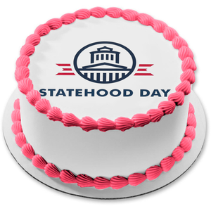 Happy Statehood Day Edible Cake Topper Image ABPID55230