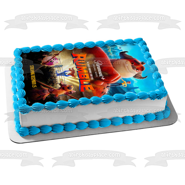Rumble Movie Poster Winnie Edible Cake Topper Image ABPID55280