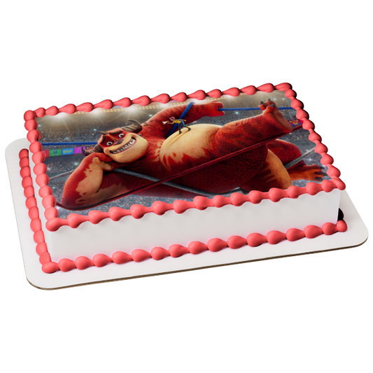 Rumble Winnie Wrestling Ring Edible Cake Topper Image ABPID55281