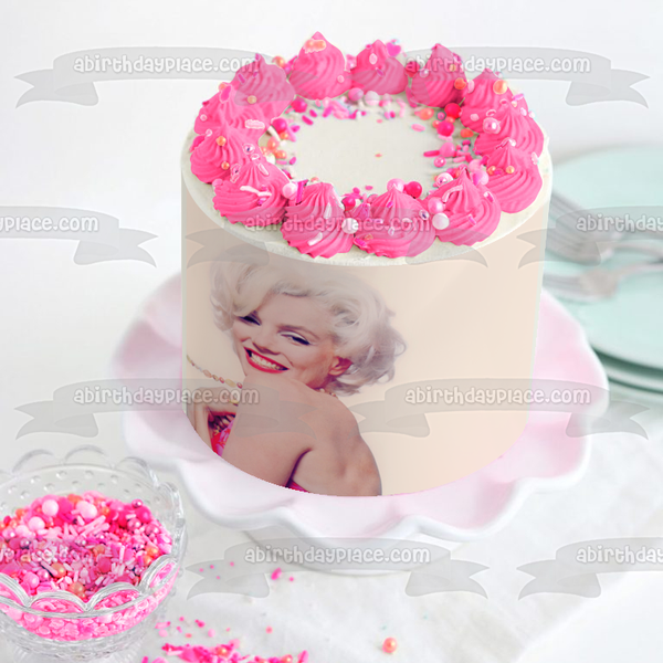 Marilyn Monroe Edible Cake Topper Image ABPID06039