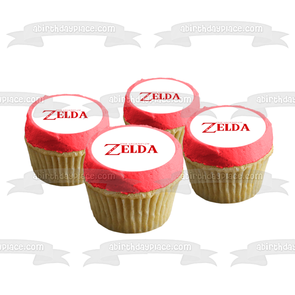 The Legend of Zelda Red Logo Edible Cake Topper Image ABPID06063