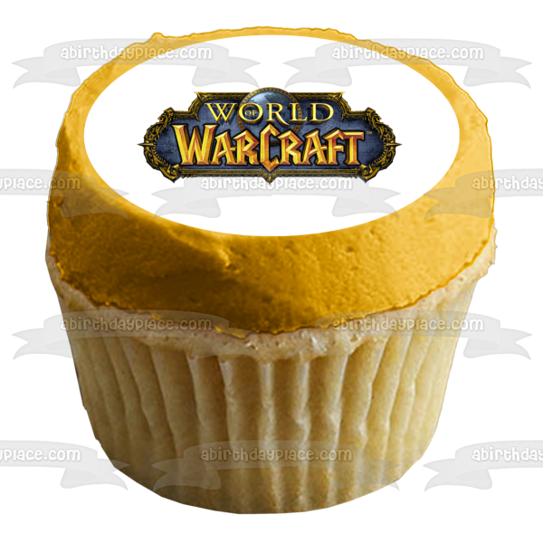 World of Warcraft Logo Edible Cake Topper Image ABPID06311