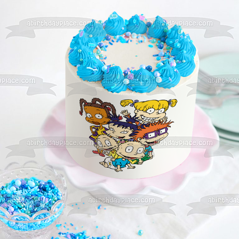 Rugrats Angelica Chuckie Tommy Susie Kimi and DILL Edible Cake Topper Image ABPID06155