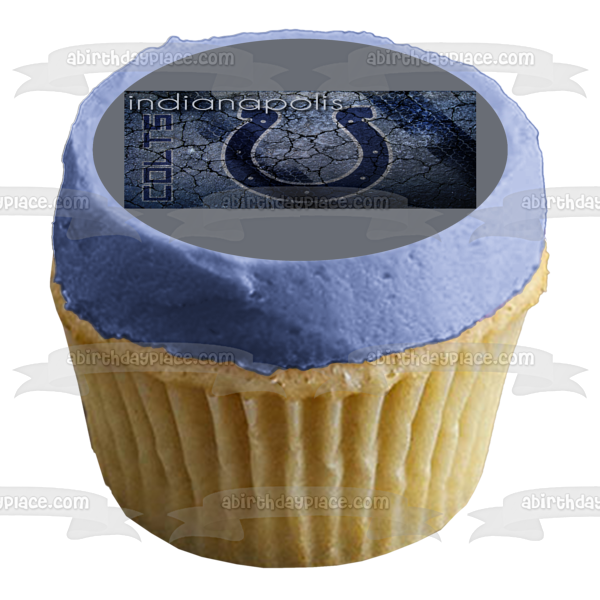 Indianapolis Colts Logo NFL Edible Cake Topper Image ABPID06354