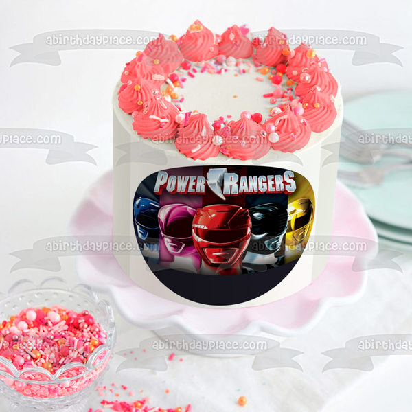 Power Rangers Single Source Jason Billy Trini Kimberly and Zach Edible Cake Topper Image ABPID06361
