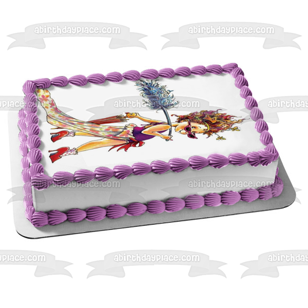 Fancy Nancy Fashion Show Edible Cake Topper Image ABPID06201 – A Birthday  Place