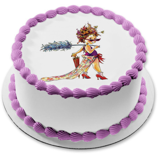 Fancy Nancy Fashion Show Edible Cake Topper Image ABPID06201
