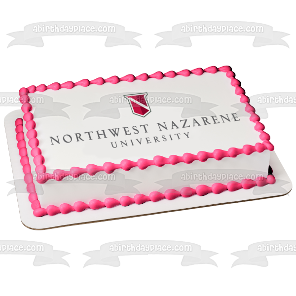 Northwest Nazarene University Logo Christian College Edible Cake Topper Image ABPID06402