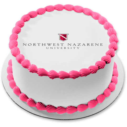 Northwest Nazarene University Logo Christian College Edible Cake Topper Image ABPID06402