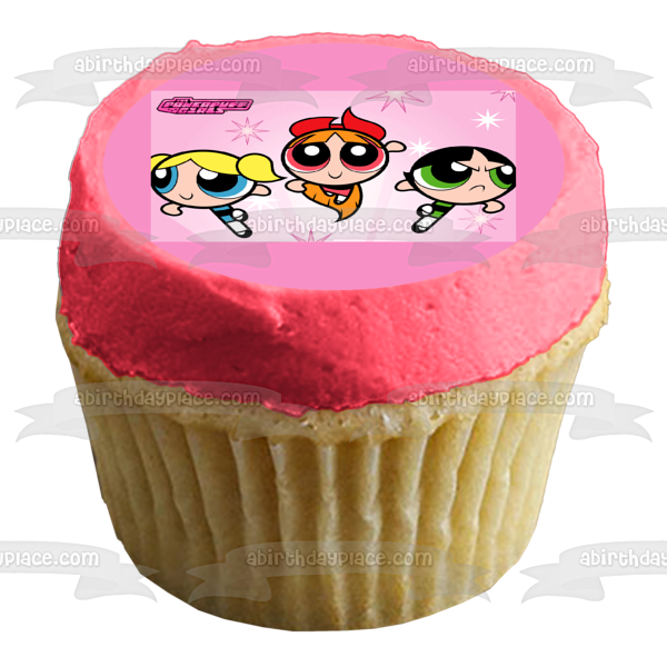 The Power Puff Girls Buttercup Bubbles and Blossom Edible Cake Topper Image ABPID06280