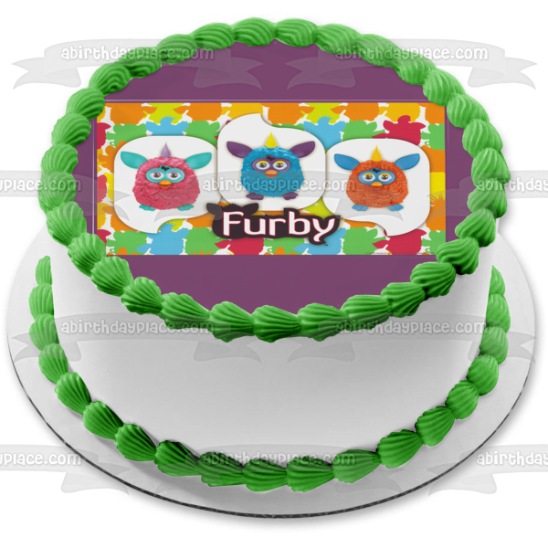 Furby Robot Toy Tiger Electronics Edible Cake Topper Image ABPID06465