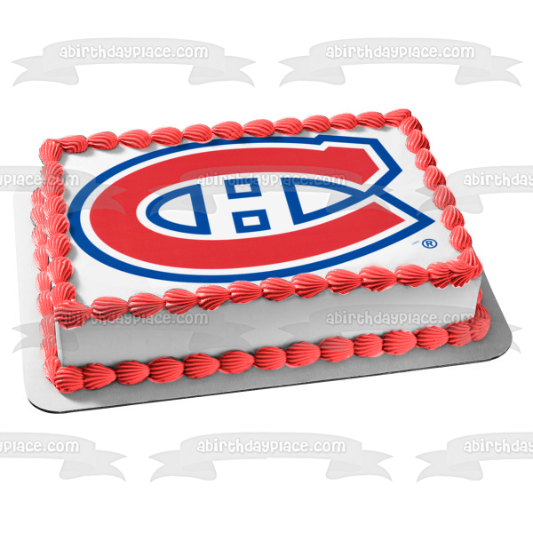 Montreal Canadiens 1917-1918 Logo Club De Hockey Canadien Edible Cake Topper Image ABPID06716