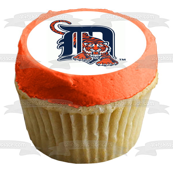 Detroit Tigers Logo 1994-2005 Edible Cake Topper Image ABPID06745