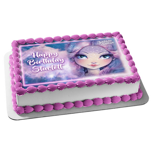 Nebulosa Estrellas Nebulia Niños Edible Cake Topper Imagen ABPID55284 
