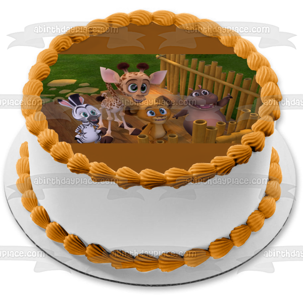 Madagascar: A Little Wild  Gloria Alex Marty Melman Edible Cake Topper Image ABPID55287