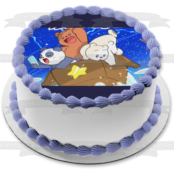 We Baby Bears Baby Panda Baby Ice Bear Baby Grizzly Edible Cake Topper Image ABPID55348