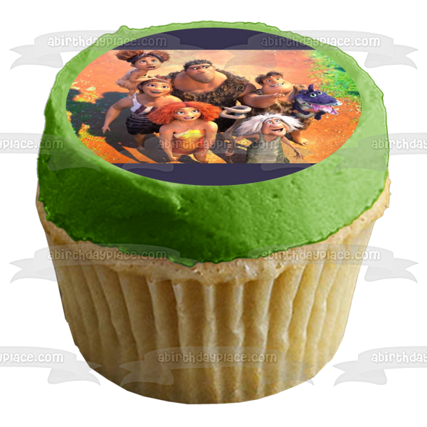 The Croods: Family Tree Eep Grug Guy Thunk Ugga Sandy Gran Edible Cake Topper Image ABPID55366