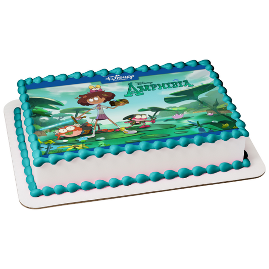 Imagen de decoración comestible para tarta de Amphibia Toadie Anne Sprig ABPID55330 
