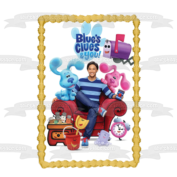 Blue's Clues & You Josh Magenta Mailbox Edible Cake Topper Image ABPID55376