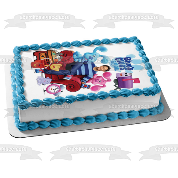 Blue's Clues & You Josh Magenta Mailbox Edible Cake Topper Image ABPID55376
