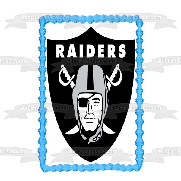 Las Vegas Raiders NFL Personalized Edible Cake Topper — Ediblektoppers
