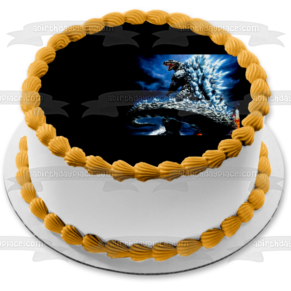Godzilla King of the Monsters with Icy Razorback Edible Cake Topper Image ABPID07302