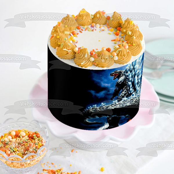 Godzilla King of the Monsters with Icy Razorback Edible Cake Topper Image ABPID07302