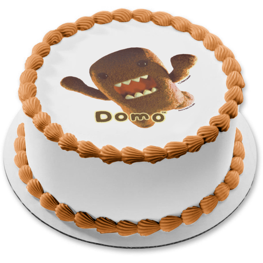 Domo X Nhk Poo Monster Edible Cake Topper Image ABPID07309
