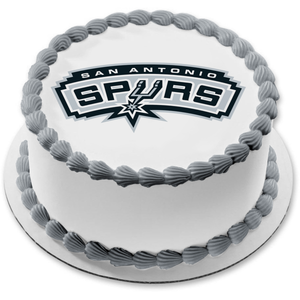 San Antonio Spurs 2018 Logo NBA Edible Cake Topper Image ABPID07181