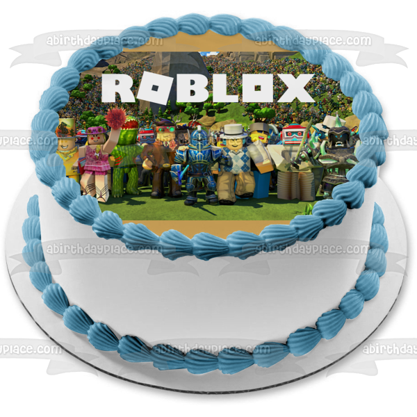 Roblox Assorted Characters Edible Cake Topper Image ABPID07367