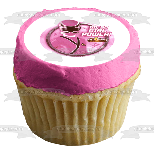 Power Rangers Samurai Pink Ranger Kimberly Hart Edible Cake Topper Image ABPID07262