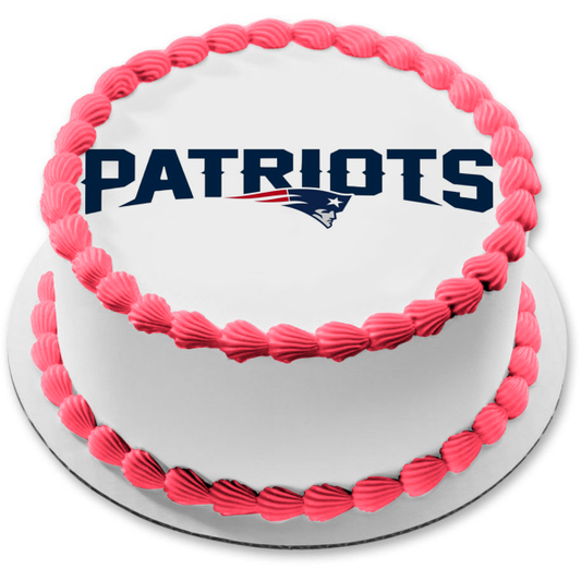 Imagen comestible para tarta con logotipo de los New England Patriots de fútbol americano de la NFL ABPID07604 