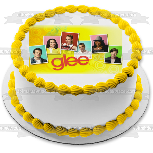 Glee Kurt Hummel Santana Lopez Mercedes Jones Finn Hudson and Puck Edible Cake Topper Image ABPID07453